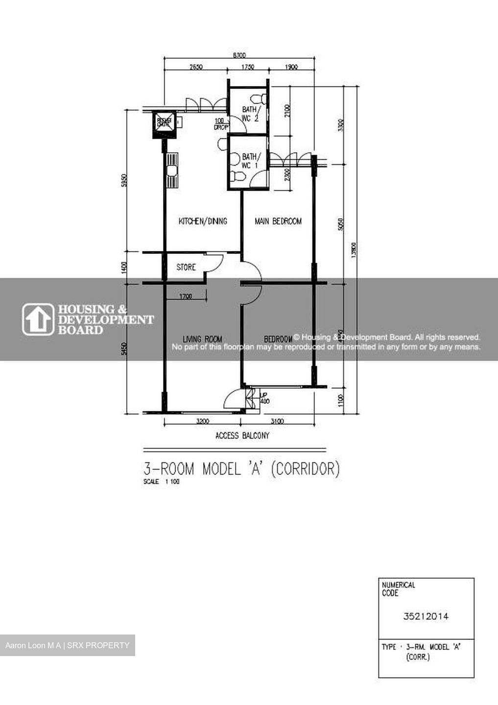 Blk 848 Tampines Ville (Tampines), HDB 3 Rooms #504415851